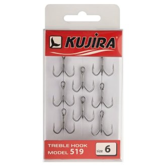 Крючки тройные Kujira серия Spinning 519 Bn (8шт)