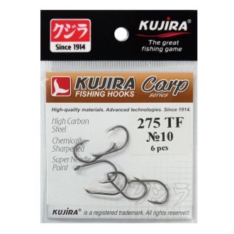 Крючки Kujira серия Carp 275 TF (6шт)