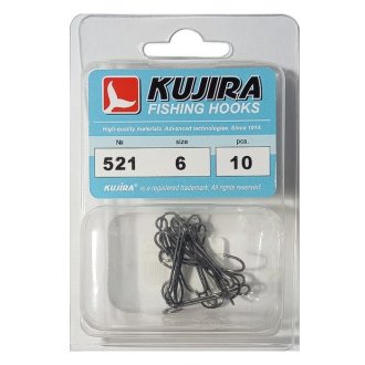 Крючки двойные Kujira серия 521 BN (10шт)