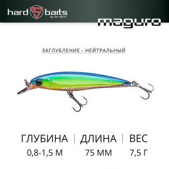 Воблер Sprut Maguro Minnow 3D 75SP