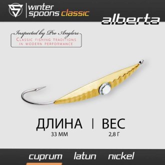 Блесна зимняя Sprut Classic Alberta 33