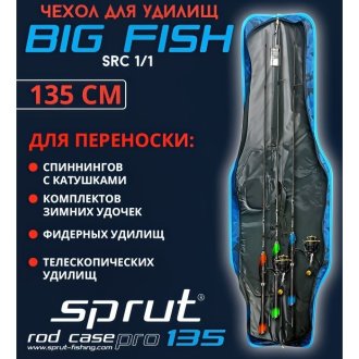 Чехол Sprut Rod Case Pro 135