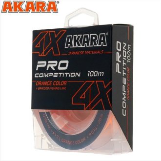 Шнур Akara Competition PRO X4 Orange 100