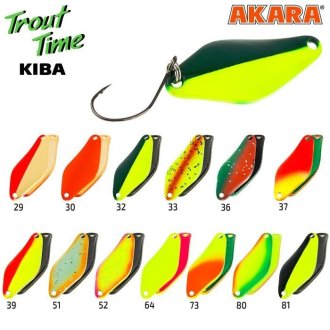 Блесна колебалка Akara Trout Time Kiba 35