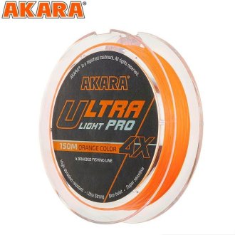 Шнур Akara Ultra Light PRO 4Х Orange 150