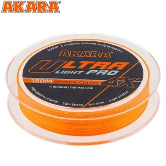 Шнур Akara Ultra Light PRO 4Х Orange 150