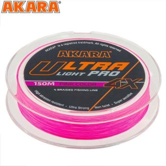 Шнур Akara Ultra Light PRO 4Х Pink 150