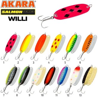Блесна колебалка Akara Salmon Willi 57
