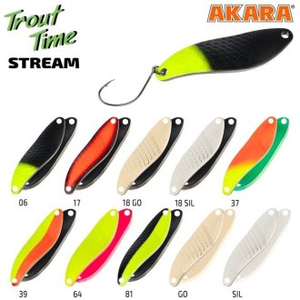 Блесна колебалка Akara Trout Time Stream 50
