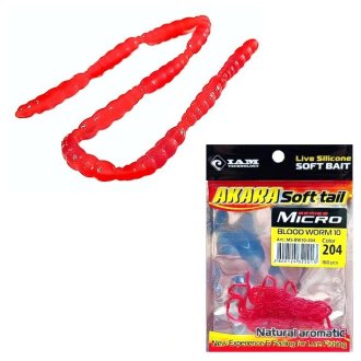 Мотыль искусственный Akara Micro Blood Worm 10 (160шт)