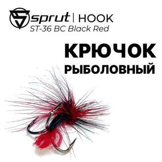 Крючки тройные Sprut ST-36 BC Black Red (3шт)