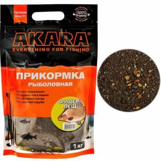 Прикормка Akara Premium Organic 1000 Фидер-Лещ