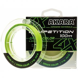 Шнур Akara Competition X-4 Green 100