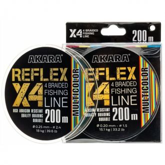 Шнур Akara Reflex X-4 Multicolor 200
