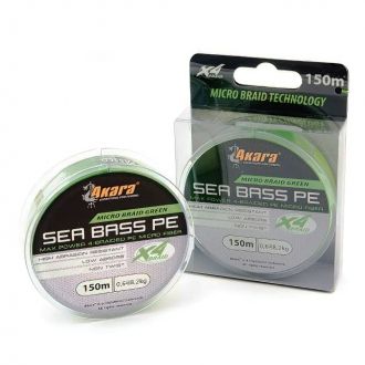 Шнур Akara Sea Bass PE Micro Braid Green 150