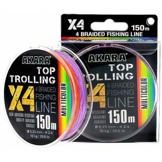 Шнур Akara Top Trolling X-4 Multicolor 150