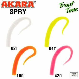 Силиконовая приманка Akara Trout Time SPRY 3,1 Shrimp (10шт)