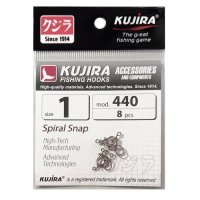 Застежки Kujira Spiral Snap серия 440 Ni (8шт)