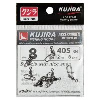 Вертлюг с застежкой Kujira 405 BN (8шт)