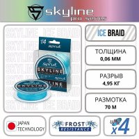 Шнур зимний Sprut Skyline Ice Braid PRO Crystal Blue 70