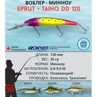 Воблер Sprut Taiho DD Minnow 120F