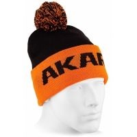 Шапка зимняя Akara Sport Winter Pompon Black/Orange 5