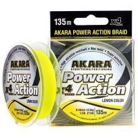 Шнур Akara Power Action X-4 Yellow 135