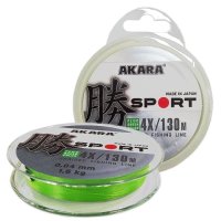 Шнур Akara Sport X-4 Fluo Green 130