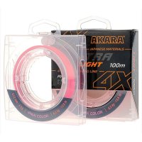 Шнур Akara Ultra Light X-4 Pink 100